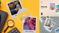 5046+ Polaroid Mockup Free Layered Photoshop Template