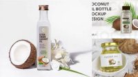 5049+ Coconut Oil Bottle Mockup Free Download Free Creative Design