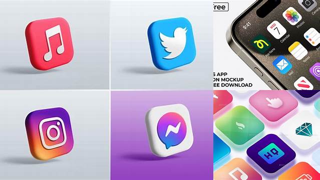 5053+ App Icon Mockup Exclusive Free PSD