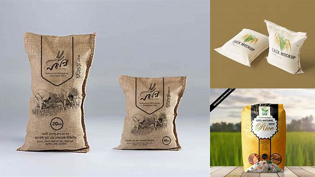 5057+ Rice Bag Free Mockup Best Free Mockup PSD