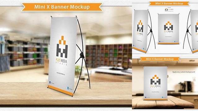 5058+ Mini X Banner Mockup Easy Editable