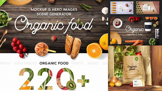 5058+ Organic Food Mockup & Hero Images Scene Generator Hight Resolution