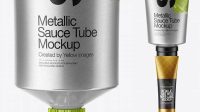 5059+ Matte Metallic Sauce Tube PSD Mockup Creative PSD Resources