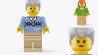 5061+ Grandmother Mini Figure PSD Mockup Premium Quality PSD Freebie