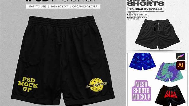 5061+ Mesh Shorts Mockup Free Download Free