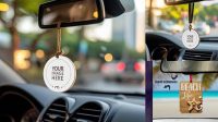 5064+ Car Air Freshener Mockup Free High-Resolution PSD Download