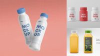 5065+ 16 fl. oz. Plastic Bottle PSD Mockup High-End Layered Mockup Free