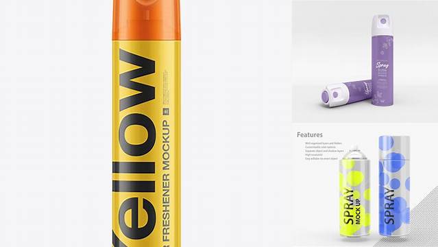 5069+ Aerosol Air Freshener PSD Mockup High-End Professional PSD Resources