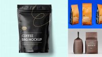 5069+ Coffee Bag PSD Mockup Front View Best Free Mockup PSD