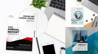 5073+ Annual Report Mockup Free Advanced Photoshop Template