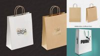 5073+ Matte Paper Bag PSD Mockup Front View Download Free PSD