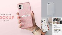 5077+ Clear Phone Case Mockup Free Premium Design Freebie