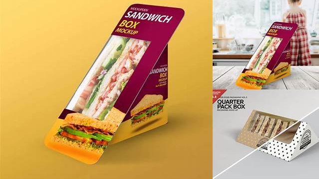 5077+ Sandwich Pack PSD Mockup Front Smart Layer Mockup Free