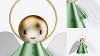 5078+ Metallic Christmas Angel Toy PSD Mockup Professional Graphic PSD Download