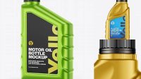 5080+ Metallic Motor Oil Bottle PSD Mockup High-Quality Digital Mockup Resource