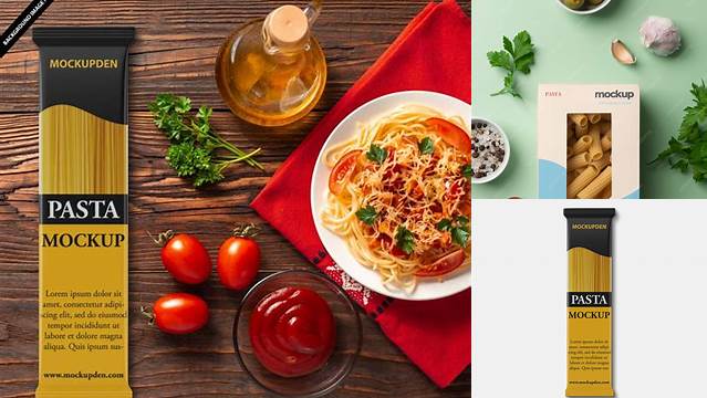 5080+ Pasta Mockup PSD File for Designers