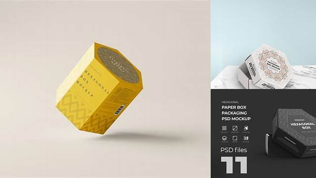 5083+ Hexagon Box Mockup Free Professional Graphic PSD Download