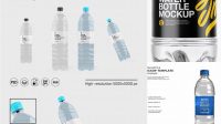 5084+ 1.5L Clear Plastic Water Bottle PSD Mockup Easy-to-Edit Photoshop Freebie