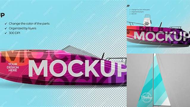 5084+ Boat Mockup Free Exclusive PSD Design Freebie