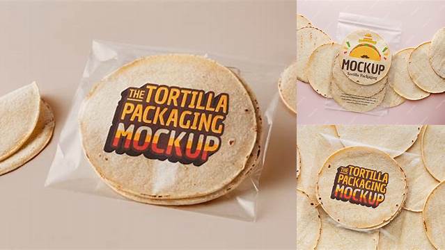 5085+ Tortilla Packaging Mockup Photoshop Resource Free