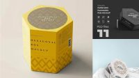 5096+ Hexagonal Box Mockup Easy Editable