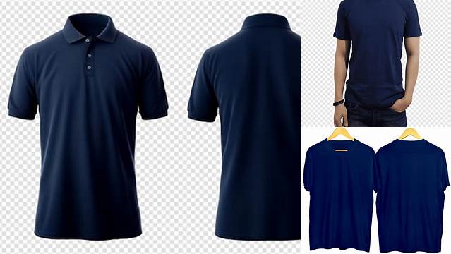 5096+ Mockup Kaos Polos Navy PSD Download