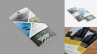 5096+ Two Matte Brochures PSD Mockup Customizable Layered Design PSD