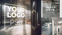 5097+ Office Glass Door Mockup Free High-Quality Editable PSD