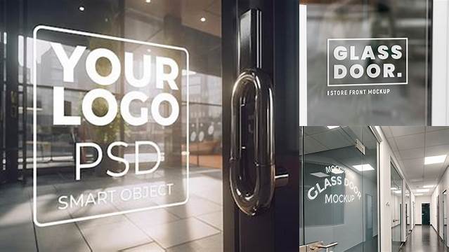 5097+ Office Glass Door Mockup Free High-Quality Editable PSD