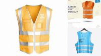 5097+ Safety Vest Mockup Free PSD