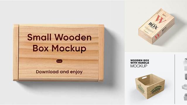 5098+ Wooden Box Mockup Include TIFF