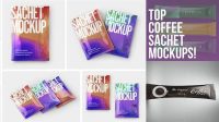 5103+ Coffee Sachet Mockup Photoshop Resource Free