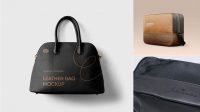 511+ Leather Bag PSD Mockup Side View Elegant and Stylish Free PSD