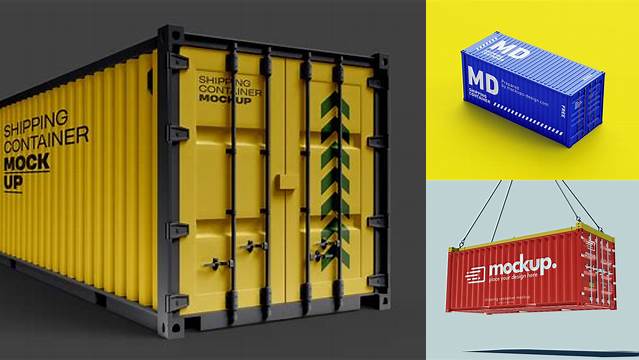 511+ Shipping Container Mockup Easy-to-Use PSD Template