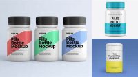 5111+ Plastic Pill Bottle PSD Mockup Custom Mockup Graphic Design