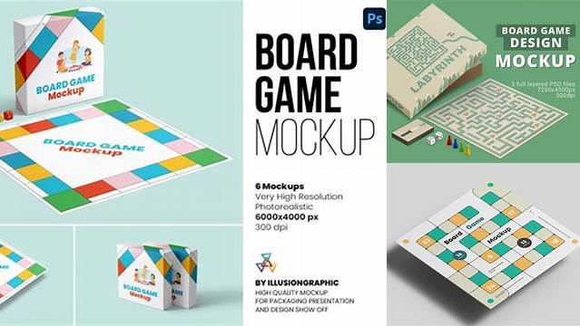 5112+ Board Game Mockup Template Free Free Mockup PSD