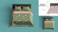 5116+ Bed with Silk Linens PSD Mockup Smart Layer PSD