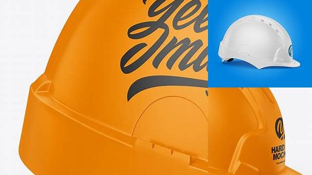 5118+ Matte Hard Hat PSD Mockup Side View Smart Layer PSD