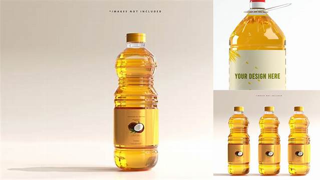 5119+ Cooking Oil Bottle Mockup Free Download PSD File for Designers