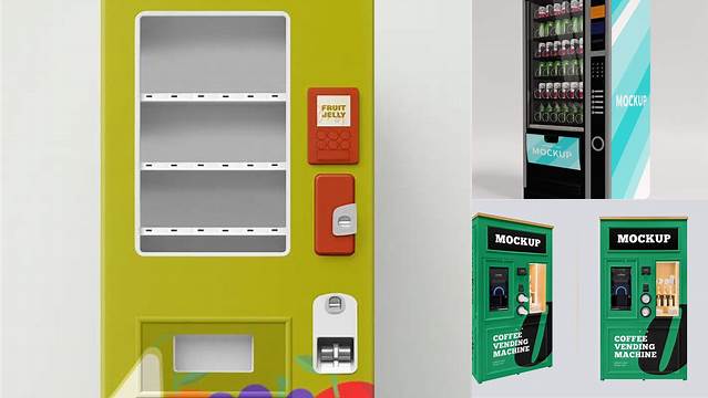 5119+ Vending Machine Mock Up PSD Free Download