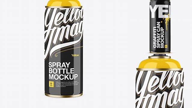 512+ Glossy Spray Can Without Cap PSD Mockup Front View Download Premium Free PSD