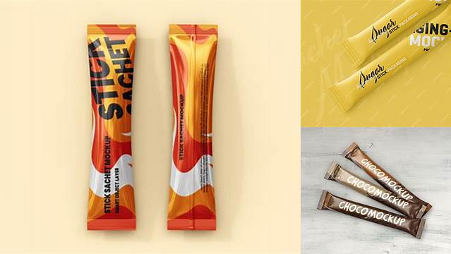 5120+ Stick Sachet Mockup Free Download Free PSD