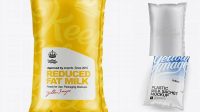 5124+ 1L Milk Sachet PSD Mockup Digital Resource Free Download