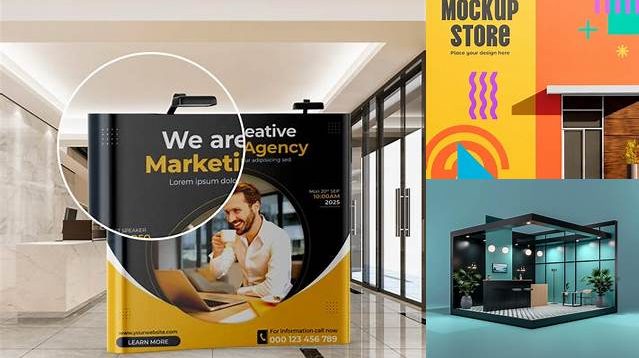 5125+ Pop Up Store Mockup Free PSD