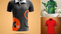 5126+ Polo Free Mockup Free PSD