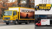 513+ Truck Mockup Psd Free PSD Download