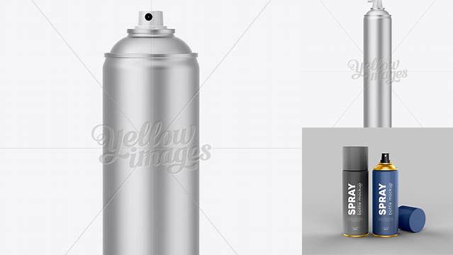 5137+ Aluminum Spray Without Cap PSD Mockup Easy-to-Edit Photoshop Freebie