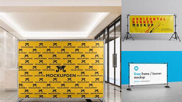 5140+ Step And Repeat Banner Mockup Psd Free Photoshop Freebie