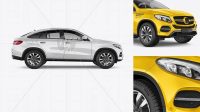 5147+ Mercedes-Benz GLE Coupe 2016 PSD Mockup Side view Layered PSD File Free Download