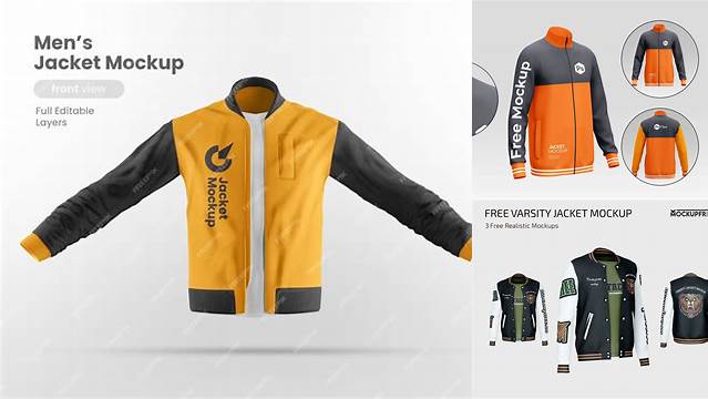 5149+ Jacket Mockup Easy to Use PSD